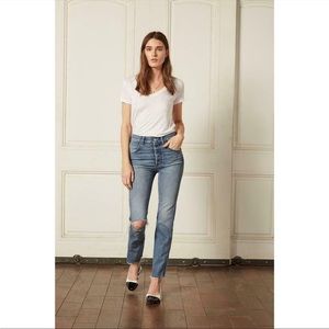 Boyish Dempsey Jeans 26 Distressed High Rise Straight